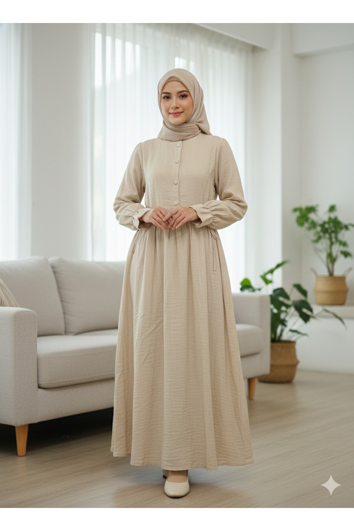 Hac ve Umre Müslin Pamuklu Tesettür Elbise