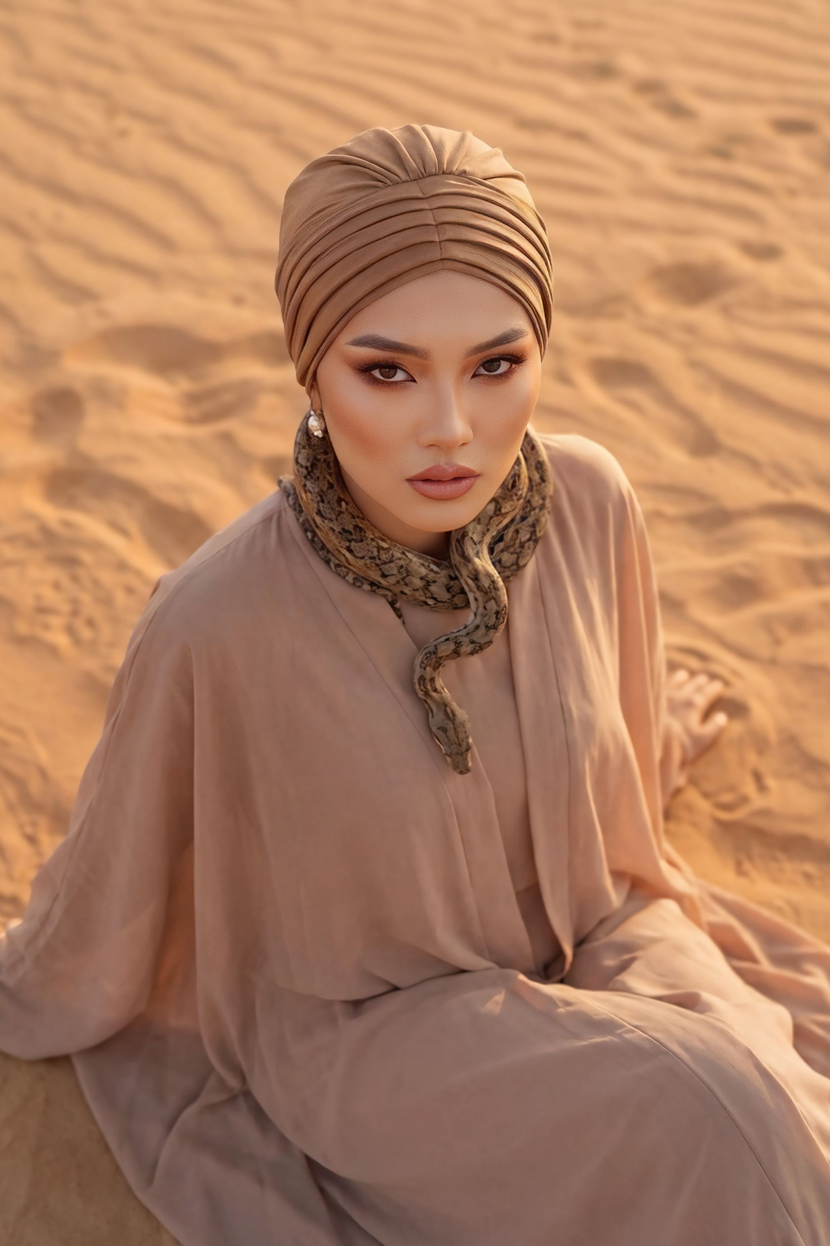 Pileli Penye Bone,B-13,Koyu Kahverengi