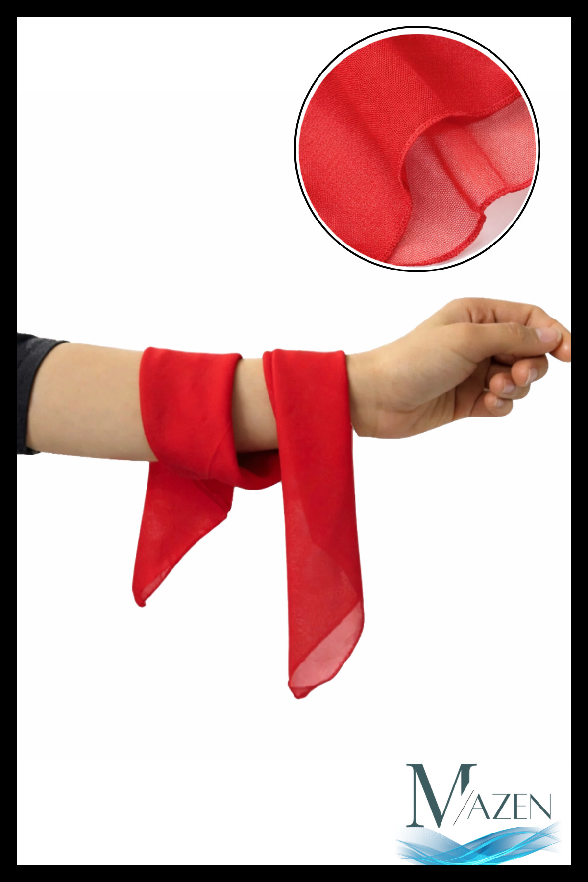 Düz Şifon Fular Çok Amaçlı Aksesuar 50x50