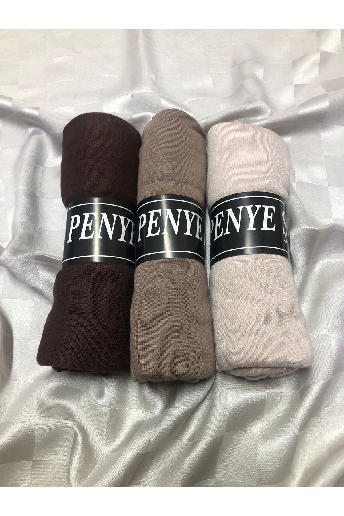 Tesettür Özel Dikişli Penye Şal Hijap Modeli