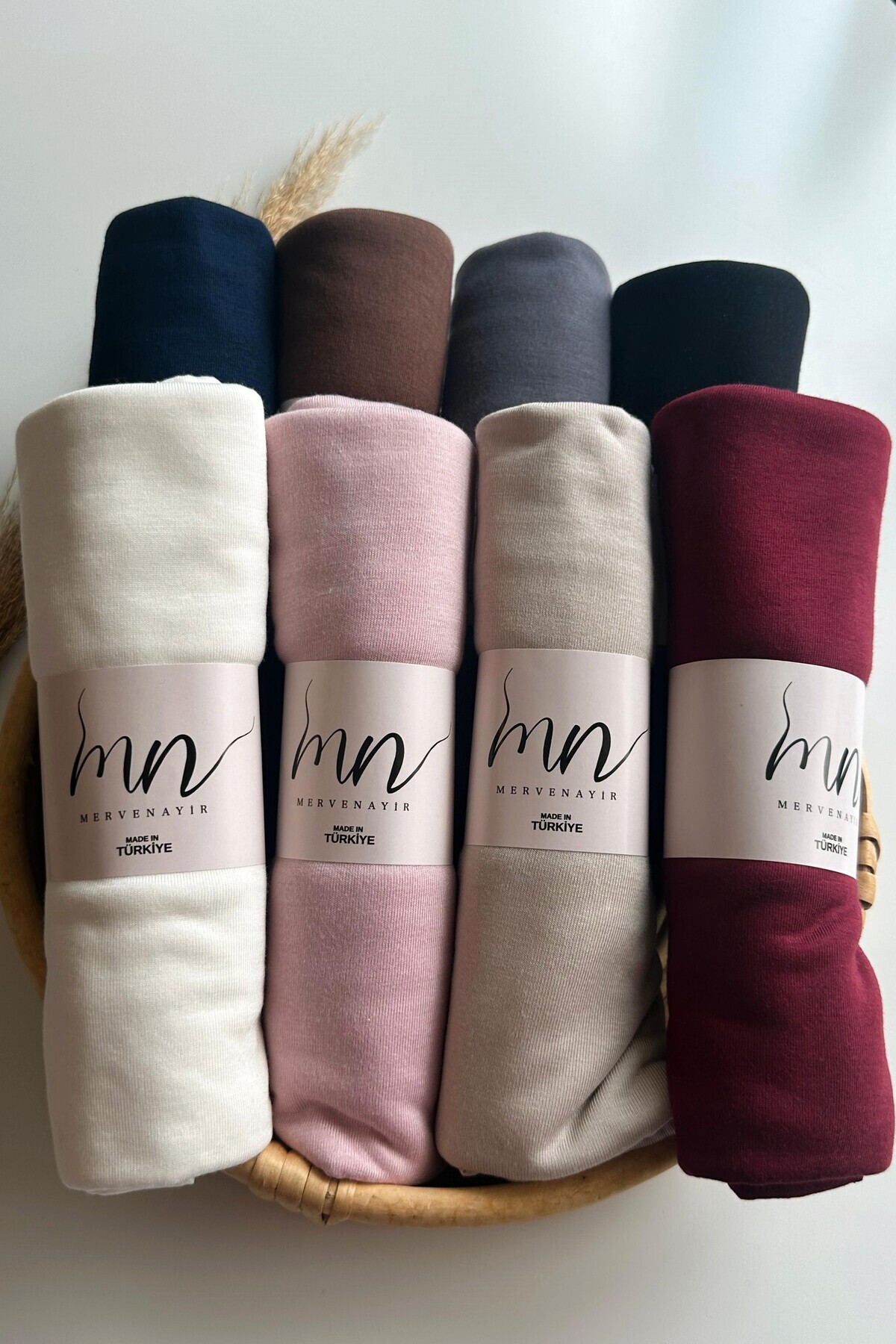 8'li Set Penye Şal Jersey Shawl Lycra Shawl Jersey Hijab Lycra Hijab